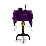 Enjoyer Schwebender Tisch (Anti-Schwerkraft-Box + Metall-Kerzenhalter), Zaubertricks, BühnenIllusionen, Zauber-Requisiten, schwimmende magische Gimmicks (kreisförmige Schnittstelle)