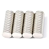 Magenesis 52 Stück Neodym Magnete 10x2mm Mini Magnete Extrem Stark ca. 2 Kilo Haftstärke