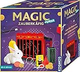 Kosmos MAGIC Zauberkäfig, Lass den Hasen aus dem Nichts erscheinen, 16 Zauber-Tricks, magische Zauber-Utensilien, Zauberkasten für Kinder ab 6 Jahre, kindgerechte bebilderte Anleitung